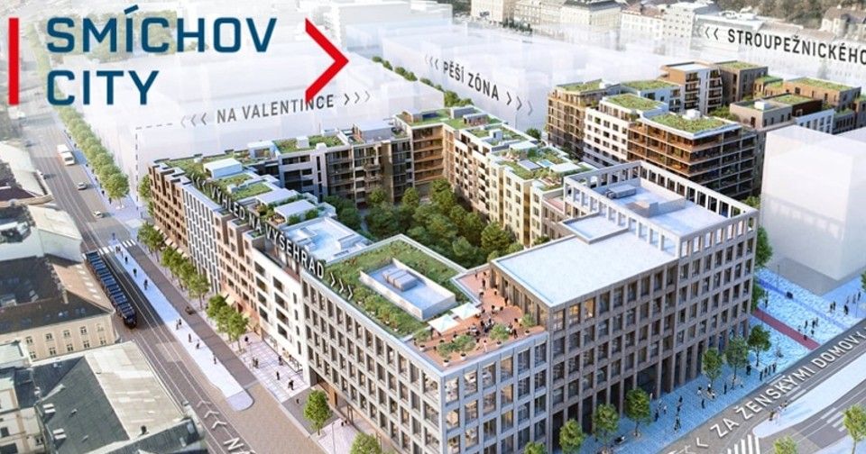 vizualizace projektu Smíchov City